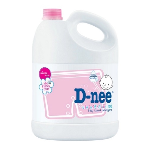 D-nee น้ำยาซักผ้าเด็ก แบบแกลลอน ขนาด 3000 มล. (สีชมพู)