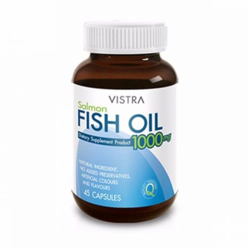 Vistra Salmon Fish Oil 1000MG วิสทร้า น้ำมันปลาแซลมอน 1000 มก.