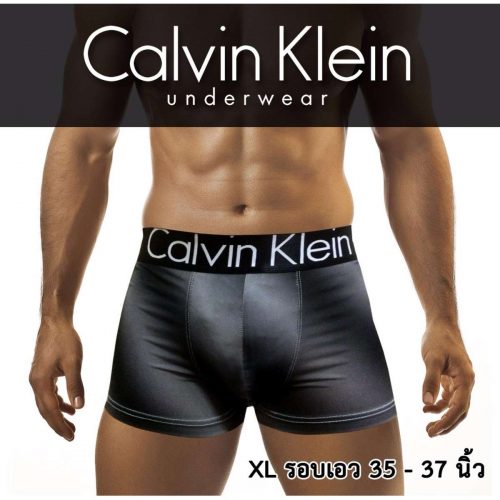 1.Calvin Klein คาลวิน ไคลน์ ลายเฉียง สีขาวดำ ขอบดำเงา ชุดชั้นในชาย กางเกงชั้นใน กางเกงใน บ๊อกเซอร์ ผู้ชาย ขาสั้น Men Underwear Body Modal Trunks
