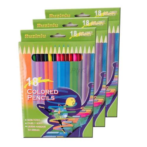 สีไม้  PYK รุ่นดินสอสีไม้ 18สี