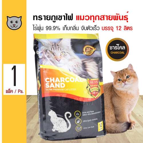 ทรายแมว Charcoal Sand