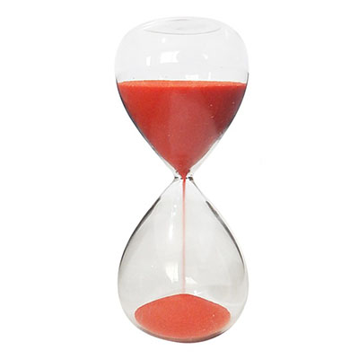 นาฬิกาทราย 3 นาที (แบบสุ่มสีทราย) (3 Minutes Sand Timer)